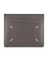 Maison Margiela Man Cardholder Grey Size - Leather