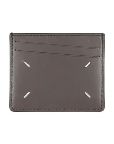 Maison Margiela Man Cardholder Grey Size - Leather