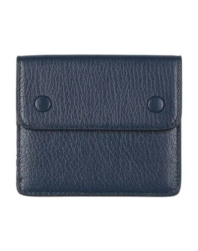 Maison Margiela Man Cardholder Midnight Blue Size - Goat Skin