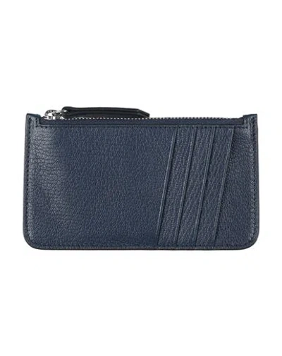 Maison Margiela Man Cardholder Midnight Blue Size - Goat Skin