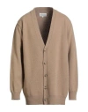 Maison Margiela Man Cardigan Sand Size Xxl Wool