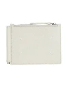 Maison Margiela Man Coin Purse Off White Size - Bovine Leather