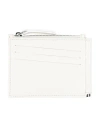 Maison Margiela Man Coin Purse White Size - Bovine Leather