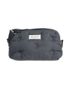 Maison Margiela Man Cross-body Bag Navy Size - Textile Fibers, Leather In Blue