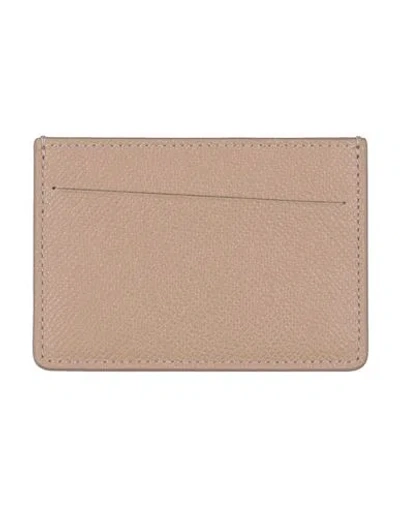 Maison Margiela Man Document Holder Light Brown Size - Soft Leather In Beige