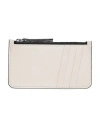 Maison Margiela Man Wallet Light Grey Size - Goat Skin, Brass, Zinc, Aluminum, Copper