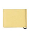 Maison Margiela Man Document Holder Mustard Size - Bovine Leather In Yellow