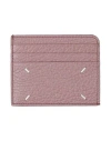 Maison Margiela Man Document Holder Pastel Pink Size - Soft Leather