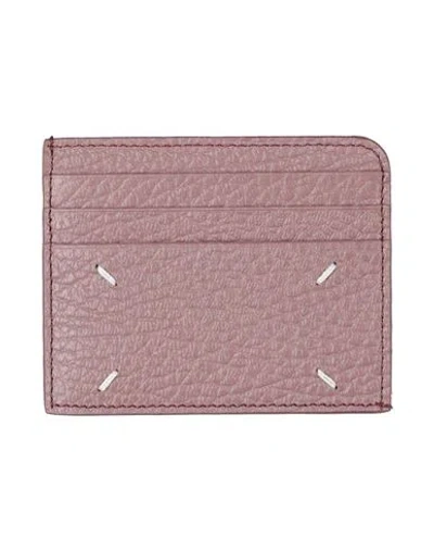 Maison Margiela Man Document Holder Pastel Pink Size - Soft Leather