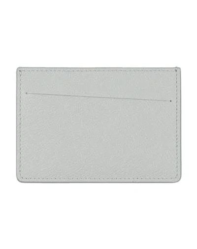 Maison Margiela Man Document Holder Sage Green Size - Soft Leather In Sage Green