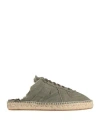 Maison Margiela Man Espadrilles Military Green Size 11 Textile Fibers