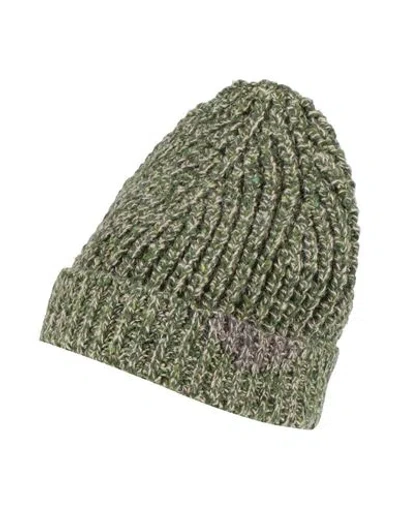 Maison Margiela Man Hat Green Size L Wool, Alpaca Wool In Green