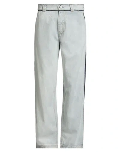 Maison Margiela Man Jeans Blue Size 32 Cotton In Gray