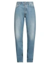 Maison Margiela Man Denim Pants Blue Size 26 Cotton In Blue