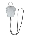 Maison Margiela Man Key Ring Off White Size - Leather In Off White