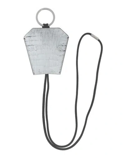 Maison Margiela Man Key Ring Off White Size - Leather