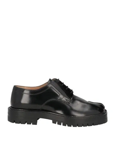 Maison Margiela Man Lace-up Shoes Black Size 7 Leather