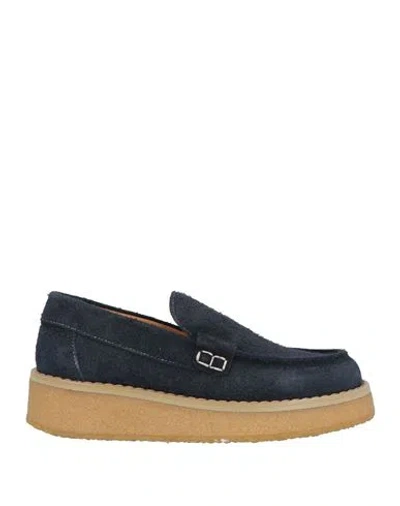 Maison Margiela Man Loafers Midnight Blue Size 6 Leather