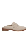 Maison Margiela Man Mules & Clogs Beige Size 9 Textile Fibers In Sand