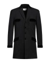 Maison Margiela Single-breasted Long Wool Blazer In Black