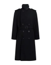 Maison Margiela Man Overcoat & Trench Coat Midnight Blue Size 38 Wool