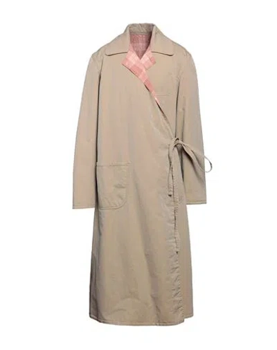 Maison Margiela Man Overcoat Sage Green Size 36 Cotton