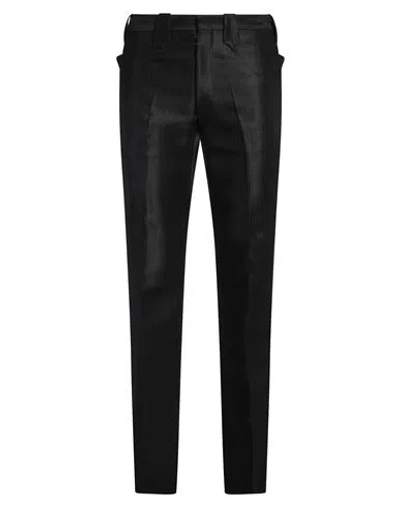 Maison Margiela Man Pants Black Size 36 Virgin Wool, Silk