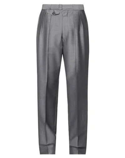 Maison Margiela Man Pants Grey Size 34 Mohair Wool, Wool