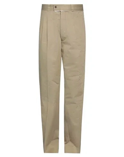Maison Margiela Man Pants Khaki Size 34 Cotton In Beige