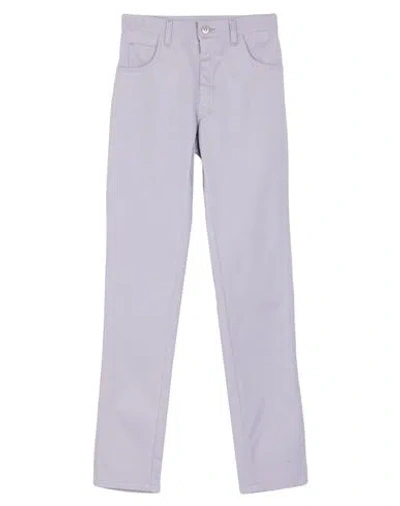 Maison Margiela Man Pants Lilac Size 32 Cotton, Elastane In Purple