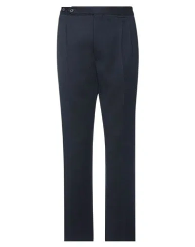 Maison Margiela Man Pants Navy Size 40 Acrylic, Wool In Navy Blue