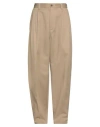 Maison Margiela Man Pants Sand Size 32 Polyester, Wool In Beige