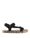 Maison Margiela Man Sandals Black Size 9 Textile Fibers In Black