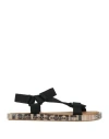 Maison Margiela Man Sandals Black Size 9 Textile Fibers In Black