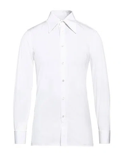 Maison Margiela Man Shirt White Size 14 Cotton