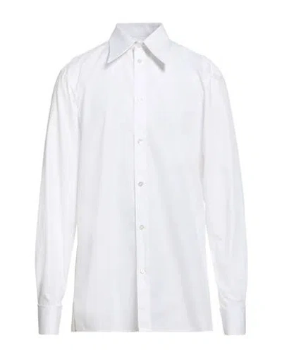 Maison Margiela Man Shirt White Size 17 Cotton