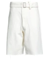 Maison Margiela Man Shorts & Bermuda Shorts Ivory Size 32 Cotton In White