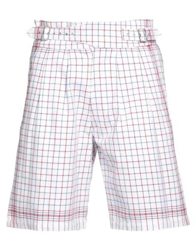 Maison Margiela Man Shorts & Bermuda Shorts White Size 30 Cotton
