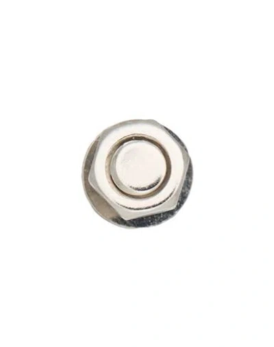 Maison Margiela Man Single Earring Silver Size - Metal