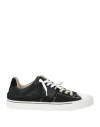 Maison Margiela Man Sneakers Black Size 9 Soft Leather, Textile Fibers