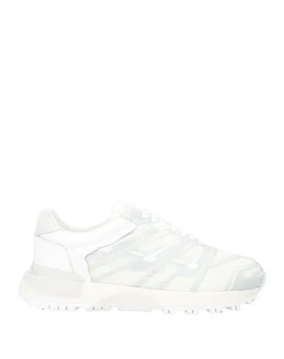 Maison Margiela Man Sneakers White Size 9 Leather, Textile Fibers