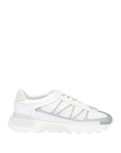 Maison Margiela Man Sneakers White Size 9 Leather, Textile Fibers