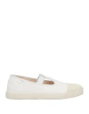 Maison Margiela Rubber Sole Sneakers Featuring Cut-out Detail In White