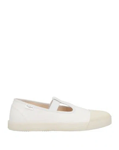 MAISON MARGIELA MAISON MARGIELA MAN SNEAKERS WHITE SIZE 7 TEXTILE FIBERS