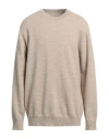 Maison Margiela Man Sweater Beige Size L Wool, Alpaca Wool In Beige