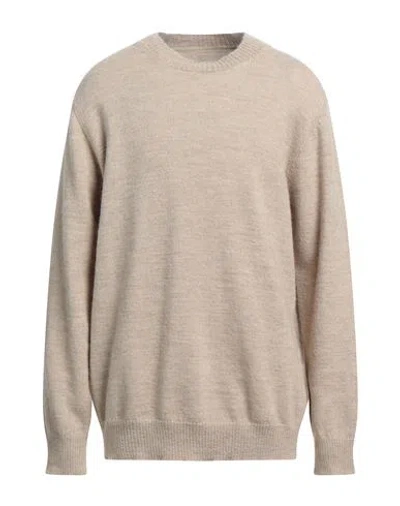 Maison Margiela Man Sweater Beige Size L Wool, Alpaca Wool