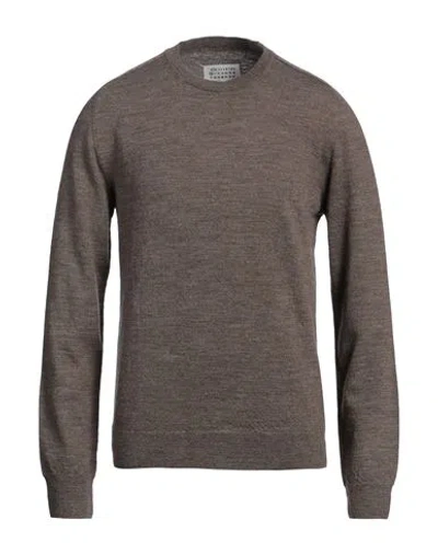Maison Margiela Man Sweater Beige Size Xl Wool