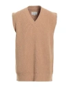 Maison Margiela Man Sweater Camel Size Xl Wool, Cashmere, Polyamide In Beige