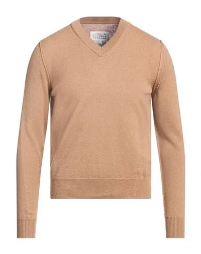 Maison Margiela Man Sweater Light Brown Size Xl Cashmere In Beige