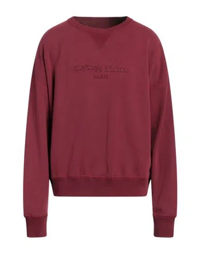 MAISON MARGIELA MAISON MARGIELA MAN SWEATSHIRT BURGUNDY SIZE XL COTTON